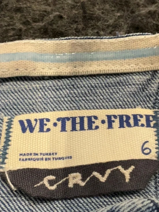 We The Free CRVY Femme Fatale Denim Jumpsuit Blue 6 NWT - Picture 4 of 5